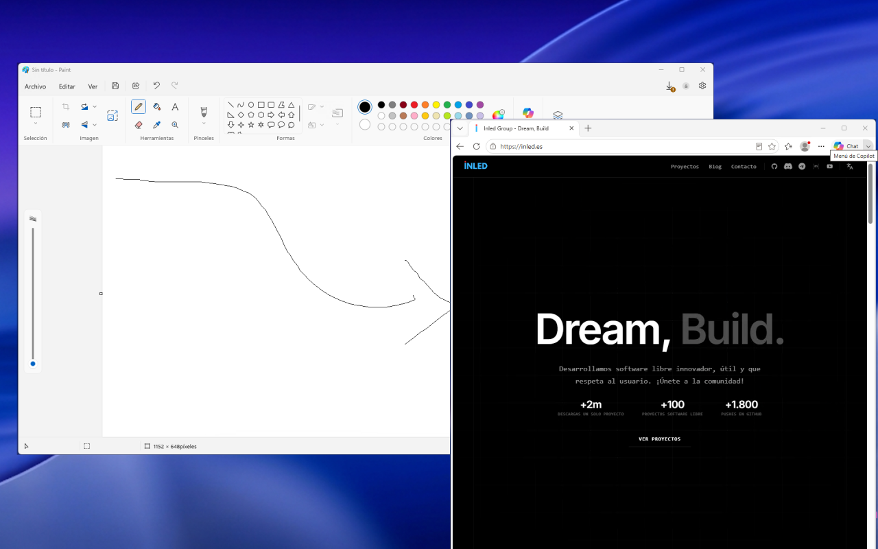 Windows apps running as native windows on the Pulsar OS desktop